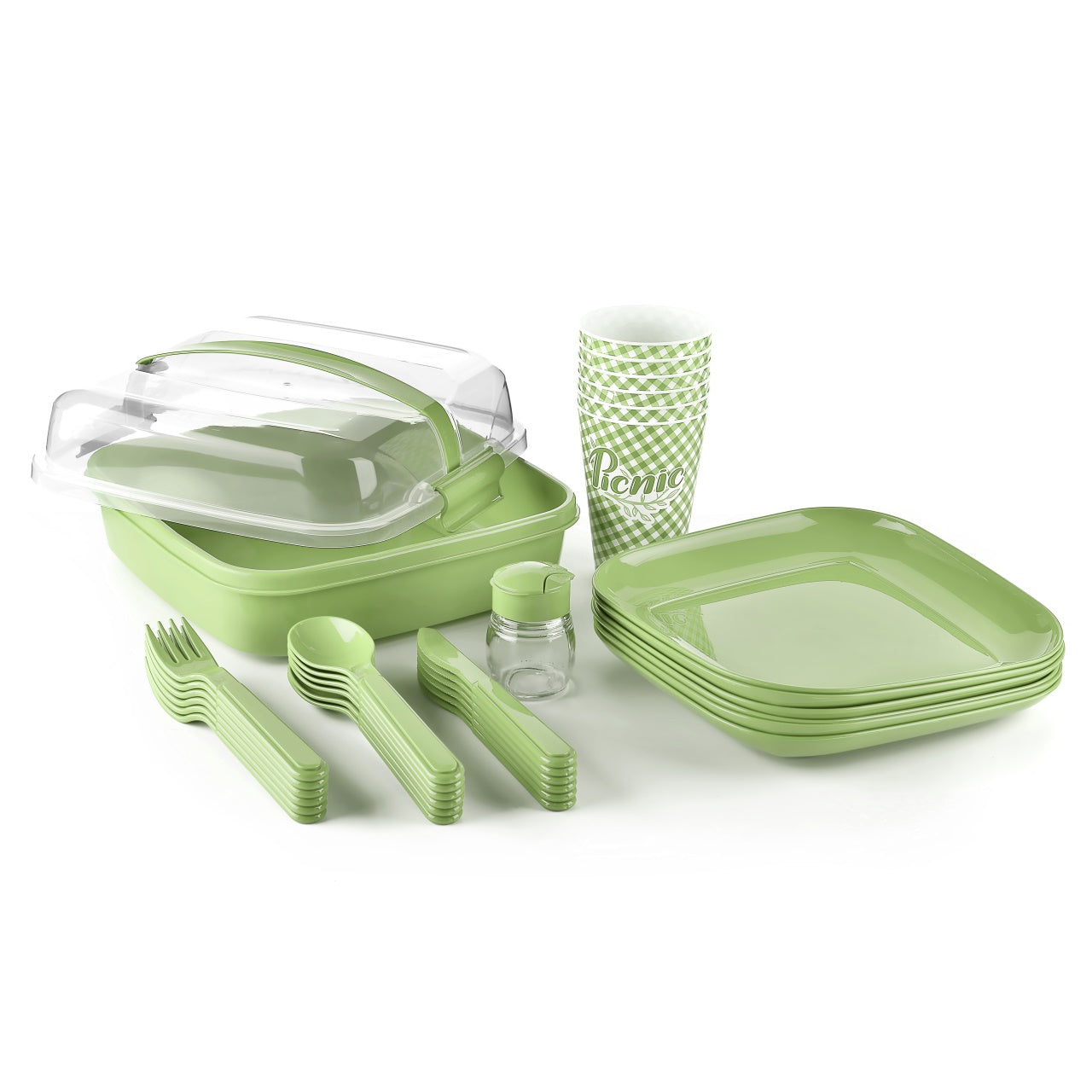 Tupperware Utensils Clear Fork and Spoon Lunch Bag Picnics Camping