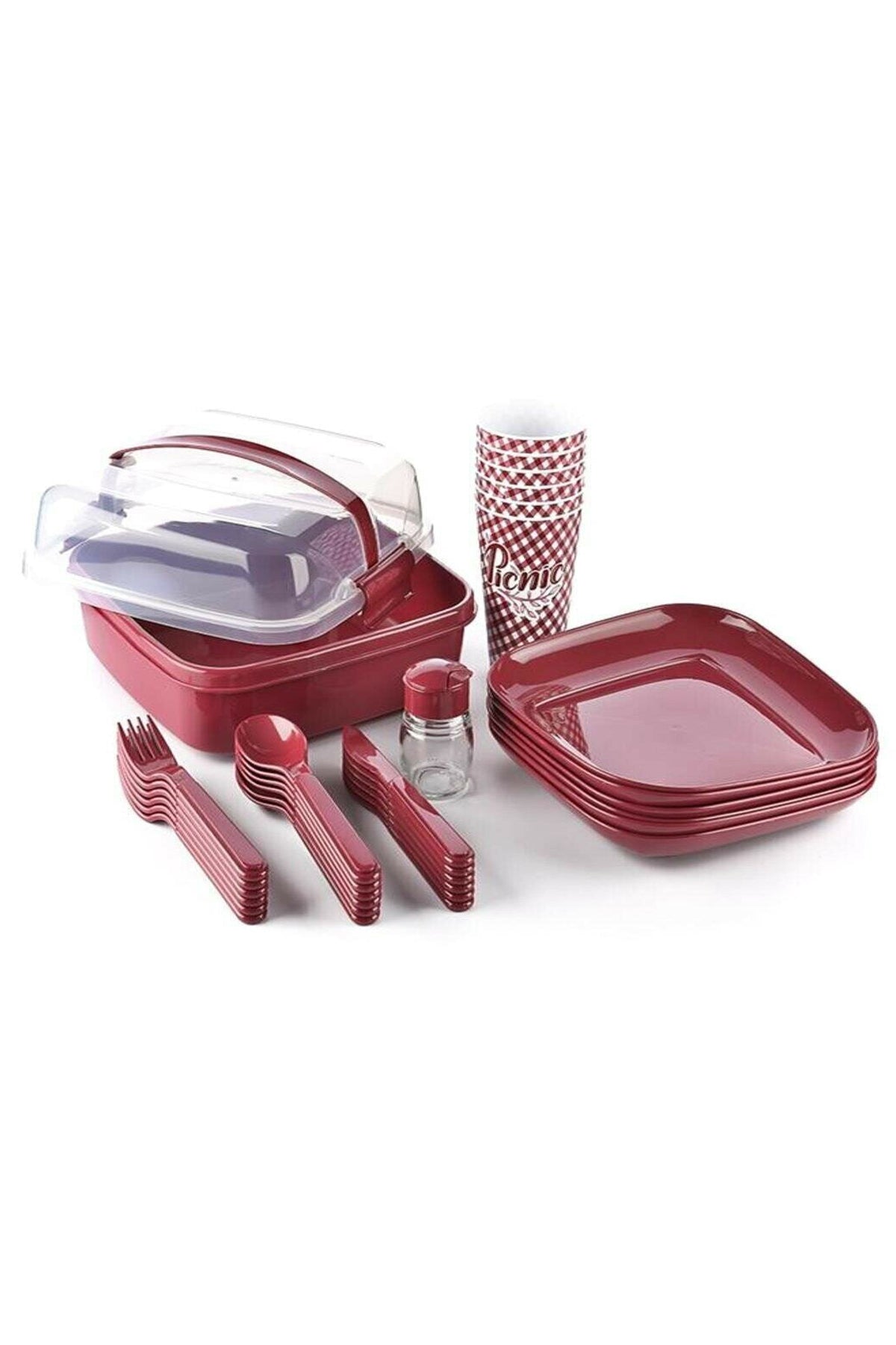 Camping Picnic Set in Red colors